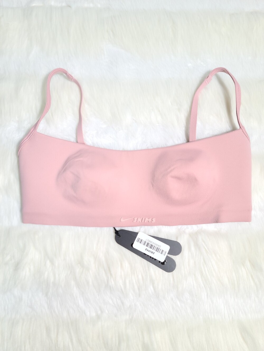 Nike SKIMS Matte Thin Strap Micro Bra Pink Himalayan Women Small NEW
